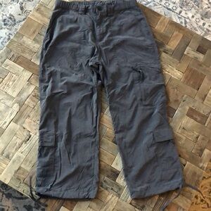 The North Face gray Capri hiking pants